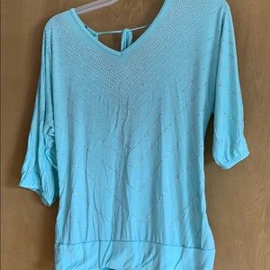 Buckle Mint green top with silver studs